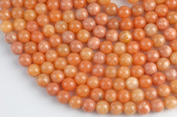 Light Peach Calcite Round Beads 4mm 6mm 8mm 10mm 12mm 15.5" Strand