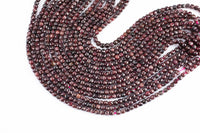 Natural Garnet Faceted Faceted Cube Beads Size 4-5mm 7.5" Strand