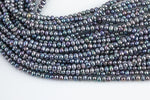 4-5mm Freshwater Pearl-Round Freshwater Pearl- Light Peacock