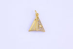 2 pcs 18K Gold  Paper Airplane Charm for Earring Necklace-12x15mm