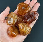 Big Chunky Natural Carnelian Polished Tumbled Nuggets Healing Crystal Chakra Stone- 1-2 inch - Pre Drilled Pre-charged