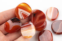 Carnelian Small Flat Disk Pieces Healing Stones about 1" across Pre-charged