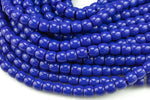 10mm Crystal Barrel -2 or 5 or 10 STRANDS- 16 Inch Strand- Sapphire Blue