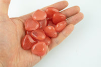 1pc Cherry Quartz Hearts 25mm