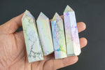 1 Pc Natural Mystic Howlite Obelisk Tower Point wand healing crystal