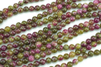 Olive Watermelon- JADE Smooth Round-  6mm 8mm 10mm 12mm-Full Strand 15.5 inch Strand AAA Quality