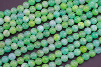 Light Green Grape- JADE Smooth Round-  6mm 8mm 10mm 12mm-Full Strand 15.5 inch Strand AAA Quality
