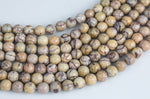 Natural Autumn Leaf Jasper Beads 10mm Full Strand 15.5 Inches Long AAA Quality