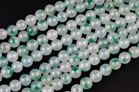 Light Moss Agate Round Beads 4mm Round Beads 6mm Round Beads 8mm Round Beads Green Gemstone High Polish Spheres 15.5" Strand