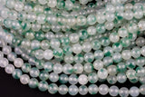 Light Moss Agate Round Beads 4mm Round Beads 6mm Round Beads 8mm Round Beads Green Gemstone High Polish Spheres 15.5" Strand