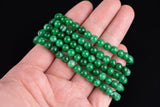 Green Jade 6mm Bracelet Stretchy String Bracelet Natural Gemstone Crystal Bracelets Pre-charged Handmade Jewelry Bracelet Crystal Bracelet