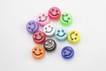 10mm Smiley Face Emoji Beads, Name beads, Round Beads 10mm - 20 pcs