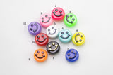 10mm Smiley Face Emoji Beads, Name beads, Round Beads 10mm - 20 pcs