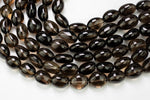 Natural Smokey Quartz beads, Smooth Nugget, Full Strand 15 inch Strand- High Polish