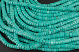 6mm Natural Magnesite Turquoise Heishi Beads Rondelle 15.5-16" Gemstone Beads