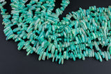 Natural Amazonite Freeform Drops Spike - 15" Strand  - Measuring 3-5mm x 10-20mm