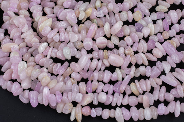 Natural Kunzite Chips Beads - Around 6mm in dimensions -16 Inch strand - Wholesale pricing AAA Quality Gemstone Beads