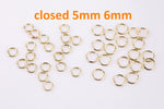 Closed Jump Rings 5mm 6mm Gold Filled Jump Rings Soldered Closed