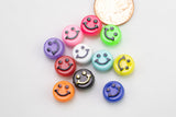 10mm Smiley Face Emoji Beads, Name beads, Round Beads 10mm - 20 pcs