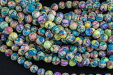 Mosaic Jasper Smooth Round Beads 4mm 6mm 8mm 10mm Aka Snake Skin Jasper Terra Jasper 15.5" Strand