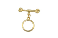 1 Set 18k Toggle Clasp - 15mm