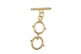 1 Set 18k Double Toggle Clasp - 12mm