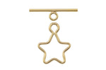 GOLD FILLED Star Toggle Clasp USA product- 1 Set per order- 10mm