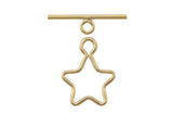 GOLD FILLED Star Toggle Clasp USA product- 1 Set per order- 10mm