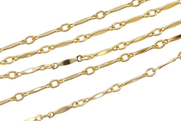 Gold Filled Satellite Hammered Tubed Chain, Wholesale, USA Made, Chain by foot