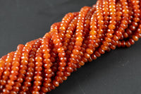 6mm Carnelian Jade Faceted Beads Roundel Full Strand 15.5 inch Strand