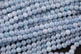 8mm Aquamarine Quartz Beads Blue Aquamarine Crystal Full Strand 15.5 inch Strand