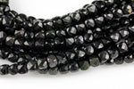 Natural Rainbow Obsidian Faceted Cube Beads Size 4-5mm 7.5" Strand