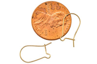 Small Gold Filled Kidney Earring Wire 16mm - 14/20 Gold Filled- USA Product- 4 Pieces- small