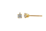 Gold Filled CZ Earring Stud- 14/20 Gold Filled- USA Product 3x13mm