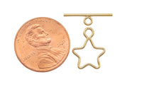 GOLD FILLED Star Toggle Clasp USA product- 1 Set per order- 10mm