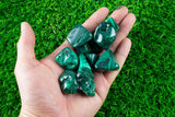 Malachite Tumbled Stones, Medium: Choose Ounces or lb Bulk Wholesale Lots (Premium Quality 'A' Grade, Natural Malachite Crystals)