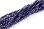 8mm Crystal Navy Blue Beads Rondelle - 2 or 5 or 10 STRANDS - Navy Blue