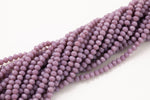6mm Crystal Mauve Beads Rondelle - 2 or 5 or 10 STRANDS