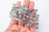 Rainbow Fluorite Stretchy String Bracelet Natural Gemstone Crystal Bracelets Handmade Jewelry Bracelet