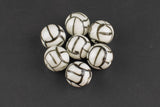 1 pc 14mm Handmade Ceramic Smooth Round- VolleyBall