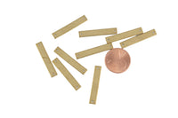 Raw brass earring Charm-Brass charms-Semi-circle shape earrings-earring pendant-Rectangular Tab shape findings supply-5x28MM- ss01