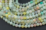 Natural Light Blue Opal Jade, High Quality in Matte Round-Full Strand 15.5 inch Strand AAA Quality- 8mm Smooth Gemstone Beads