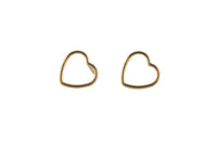 Gold Filled Heart Earring Stud- 14/20 Gold Filled- USA Product-  10mm Stud