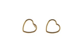 Gold Filled Heart Earring Stud- 14/20 Gold Filled- USA Product-  10mm Stud