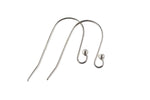 Sterling Silver Simple Perfect Sized Earring Wire Earwire Fishhook Ear Wire Fish Hook 21mm - Sterling Silver 925- 5 Pairs per Order