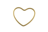 Heart Gold Plated and Gunmetal Plated  -High Quality-Perfect for Earrings- Nice and Light- 2 pieces