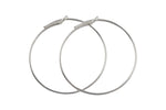 925 Sterling Silver Hoops- USA Product-20mm-30mm-45mm- 2 pieces per order- 1 pairs