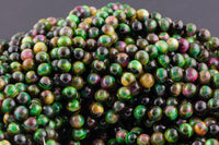 Multi watermelon tiger's eye beads tiger eye. 4mm 6mm 8mm 10mm 12mm round bead green red multi color Great quality full strand 15.5