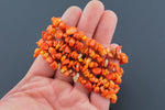 Orange Coral Stretchy String Bracelet Natural Gemstone Crystal Bracelets Handmade Jewelry Bracelet Crystal Bracelet