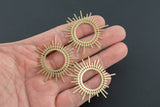 Brass earrings-Earring copper accessories-Earring pendant-Brass earring charms-Earring connector-Brass jewelry-Butterfly shape - ~45mm